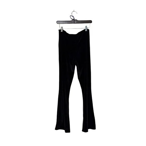 No Boundaries Black Velvet Flared Pants Size 11/13 witchy whimsygoth - Picture 2 of 6